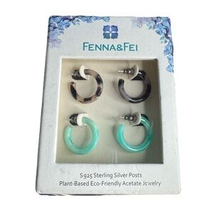 Fenna & Fei Eco-Friendly Hoop Earring Set